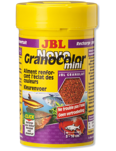 JBL - NovoGranoColor Mini 100ml - Nourriture pour poissons hauts en couleurs