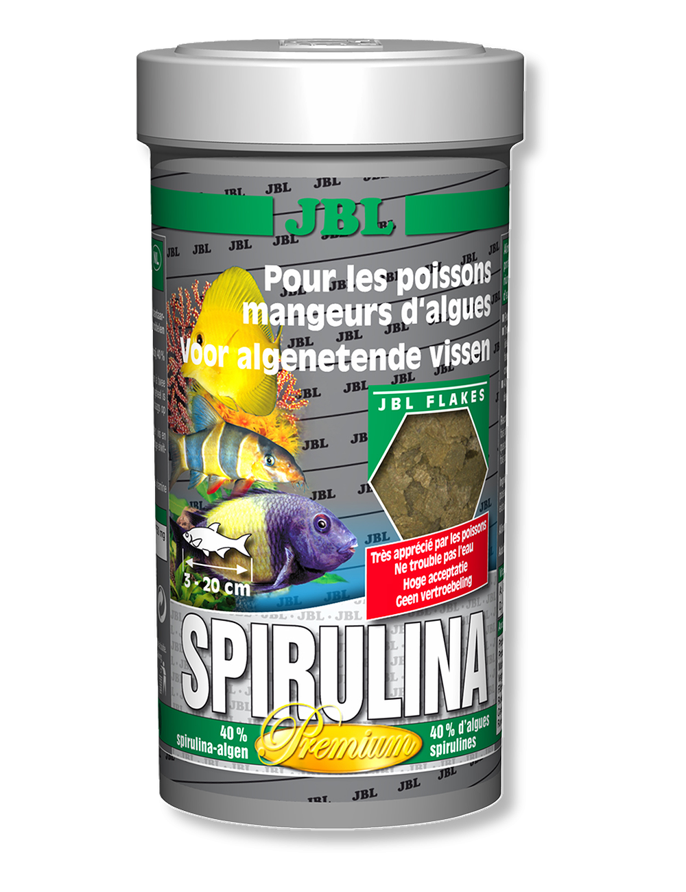 JBL - Spirulina 100ml - Nourriture Premium pour mangeurs d'algues