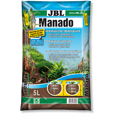 JBL - Manado 10l - Substrato naturale per acquari d'acqua dolce