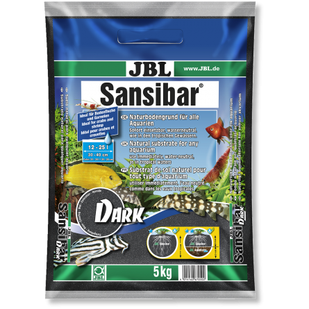 JBL - Sansibar BLACK 10kg - 0,2 - 0,6mm - Schwarzer Bodengrund für Aquarien