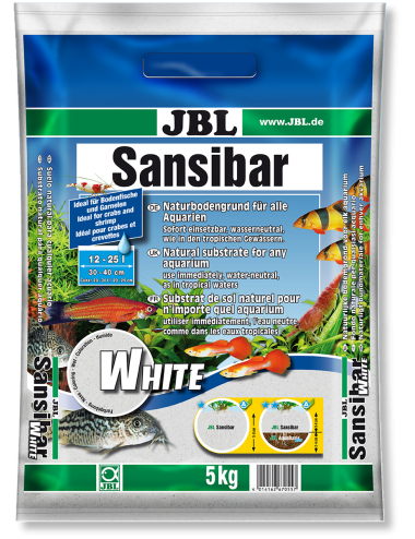 JBL - Sansibar WHITE 10kg - 0,2, 0,6mm - Fin vit jord för akvarier