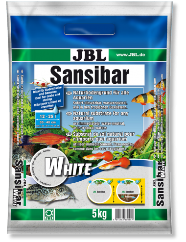 JBL - Sansibar WHITE 5kg - 0.2, 0.6mm - Fina bijela zemljana podloga za akvarij