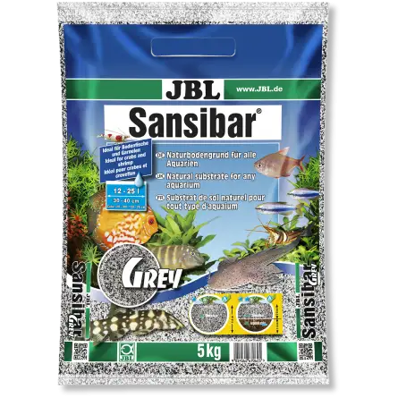 JBL - Sansibar GRIJS 10kg - 0,2, 0,6mm - Fijn grijs bodemsubstraat voor aquaria