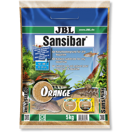 JBL - Sansibar ORANGE 5kg - 0.2, 0.6mm - Substrato per terra fine di colore arancione per acquari JBL - Sansibar ORANGE 5kg - 0.2, 0.6mm - Substrato per terra fine di colore arancione per acquari