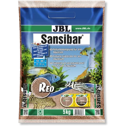JBL - Sansibar RED 5kg - 0.2, 0.6mm - Red fine soil substrate for aquariums