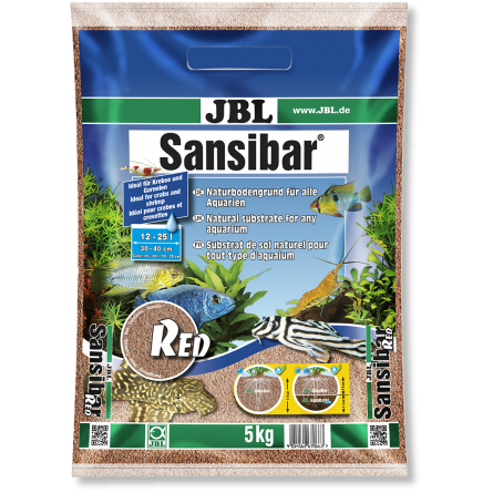 JBL - Sansibar RED 10kg - 0,2, 0,6 mm - Fina rdeča zemlja za akvarije