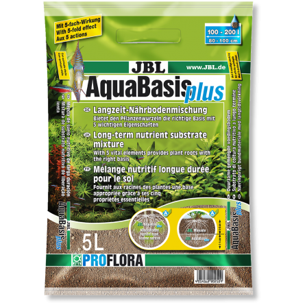 JBL - AquaBasis Plus 5l - Long-lasting nutrient substrate for freshwater aquariums JBL - AquaBasis Plus 5l - Long-lasting nutrient substrate for freshwater aquariums