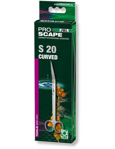 JBL ProScape - Tool S curved 20cm - Ciseaux angulaires pour l'entretien des plantes en aquarium