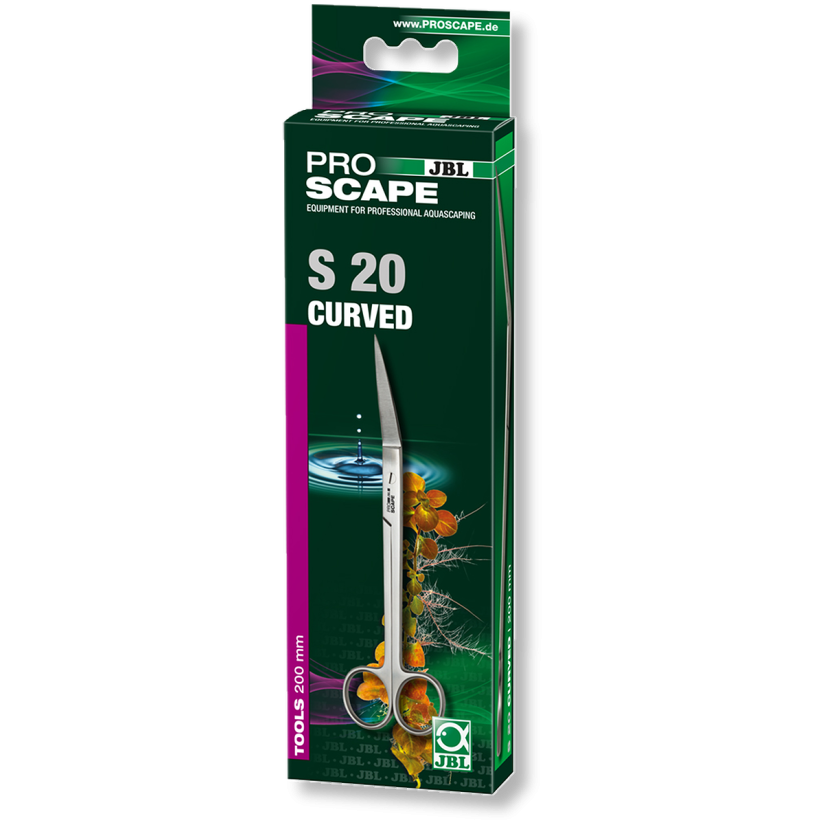 JBL ProScape - Tool S gebogen 20cm - Schuine schaar voor het onderhouden van planten in aquaria