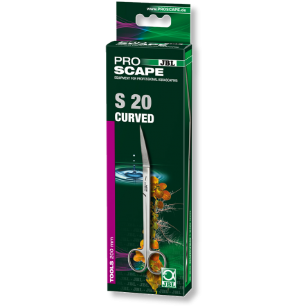 JBL ProScape - Tool S curved 20cm - Ciseaux angulaires pour l'entretien des plantes en aquarium