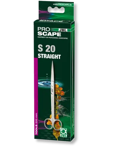 JBL ProScape - Tool S reta 20cm - Tesoura reta para poda de plantas em paisagismo aquático
