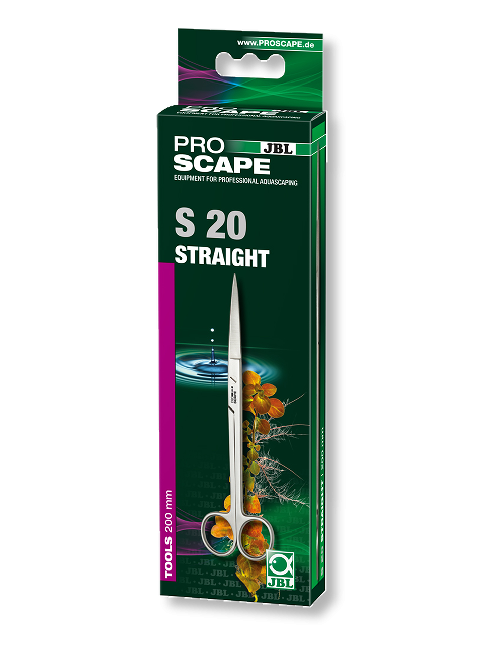JBL ProScape - Tool S straight 20cm - Ciseaux droits pour la taille des plantes en aquascaping