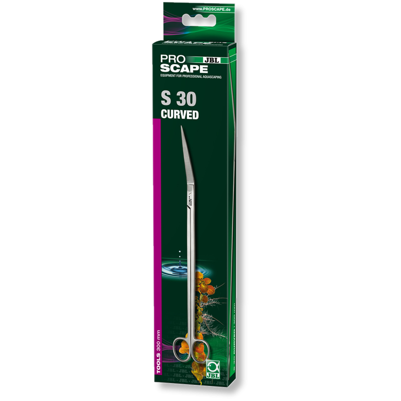 JBL ProScape - Tool S curved 30cm - Angled scissors for aquarium plant care
