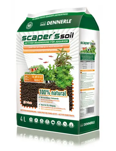 DENNERLE - Scaper's Soil 4l - Nutrient substrate for planted aquariums