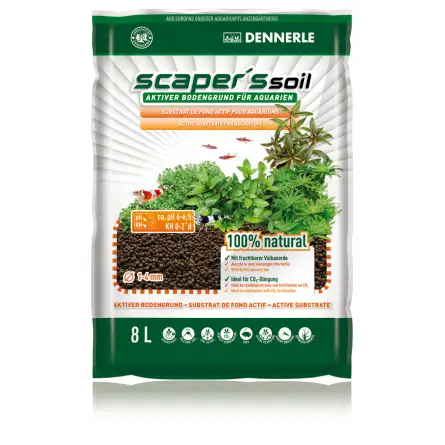 DENNERLE - Scaper's Soil 8l - Sustrato nutritivo para acuarios plantados DENNERLE - Scaper's Soil 8l - Sustrato nutritivo para acuarios plantados