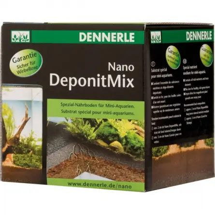 DENNERLE - Nano Deponit Mix - 1 kg - Substrat nutritif pour nano aquariums