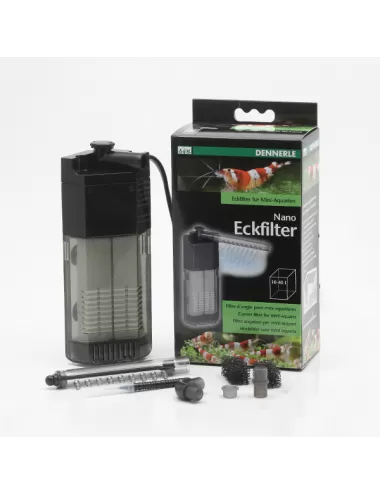 DENNERLE - Nano Eckfilter - Filter für Aquarien bis 40 L