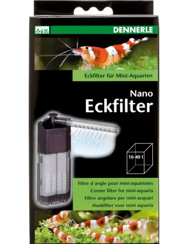 DENNERLE - Nano Eckfilter - Filter for Aquarium up to 40 L