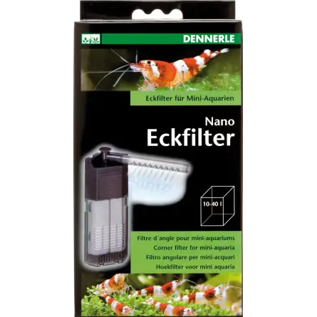 DENNERLE - Nano Eckfilter - Filter für Aquarien bis 40 L