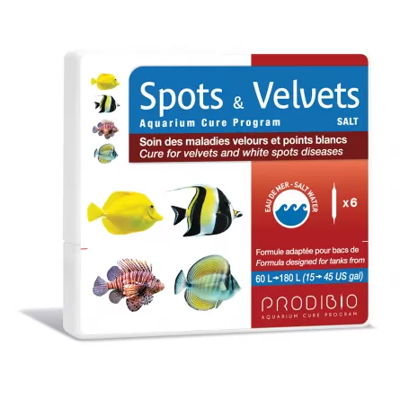 PRODIBIO - Spots & Velvets Salt 6 ampoules - Pour maladies velours et points blancs