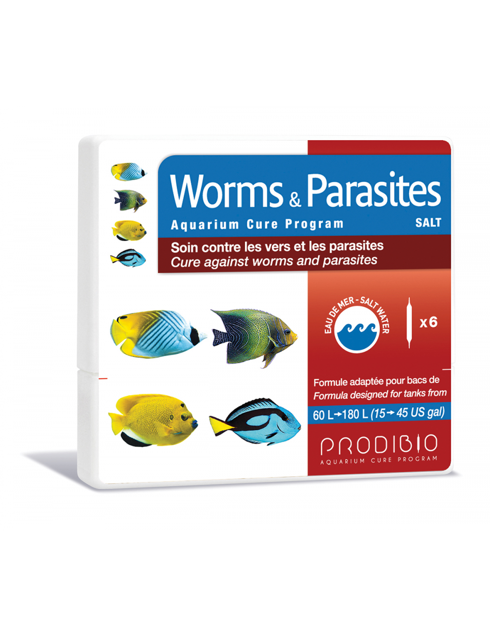PRODIBIO - Worms & Parasites Salt 6 ampoules - Soin contre vers et parasites