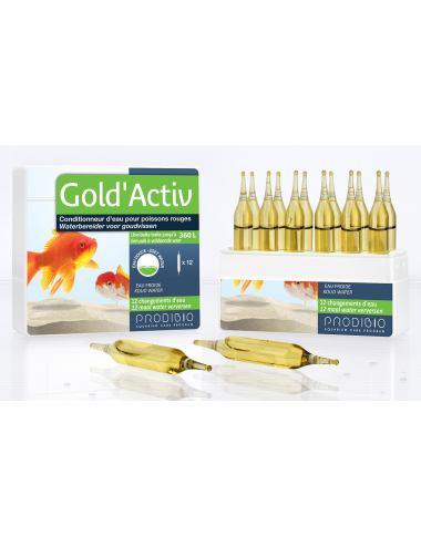 PRODIBIO - Gold'Activ 12 vials - Water Conditioner for Goldfish