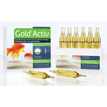 PRODIBIO - Gold'Activ 12 vials - Water Conditioner for Goldfish