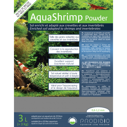 PRODIBIO - AquaShrimp Powder 3l - Sol pour crevettes