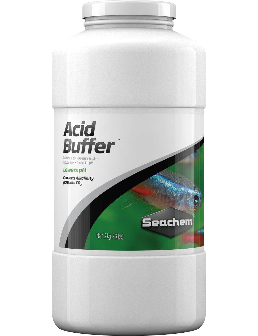 SEACHEM - Acid Buffer 1.2kg - pH Minus pour aquarium d'eau douce