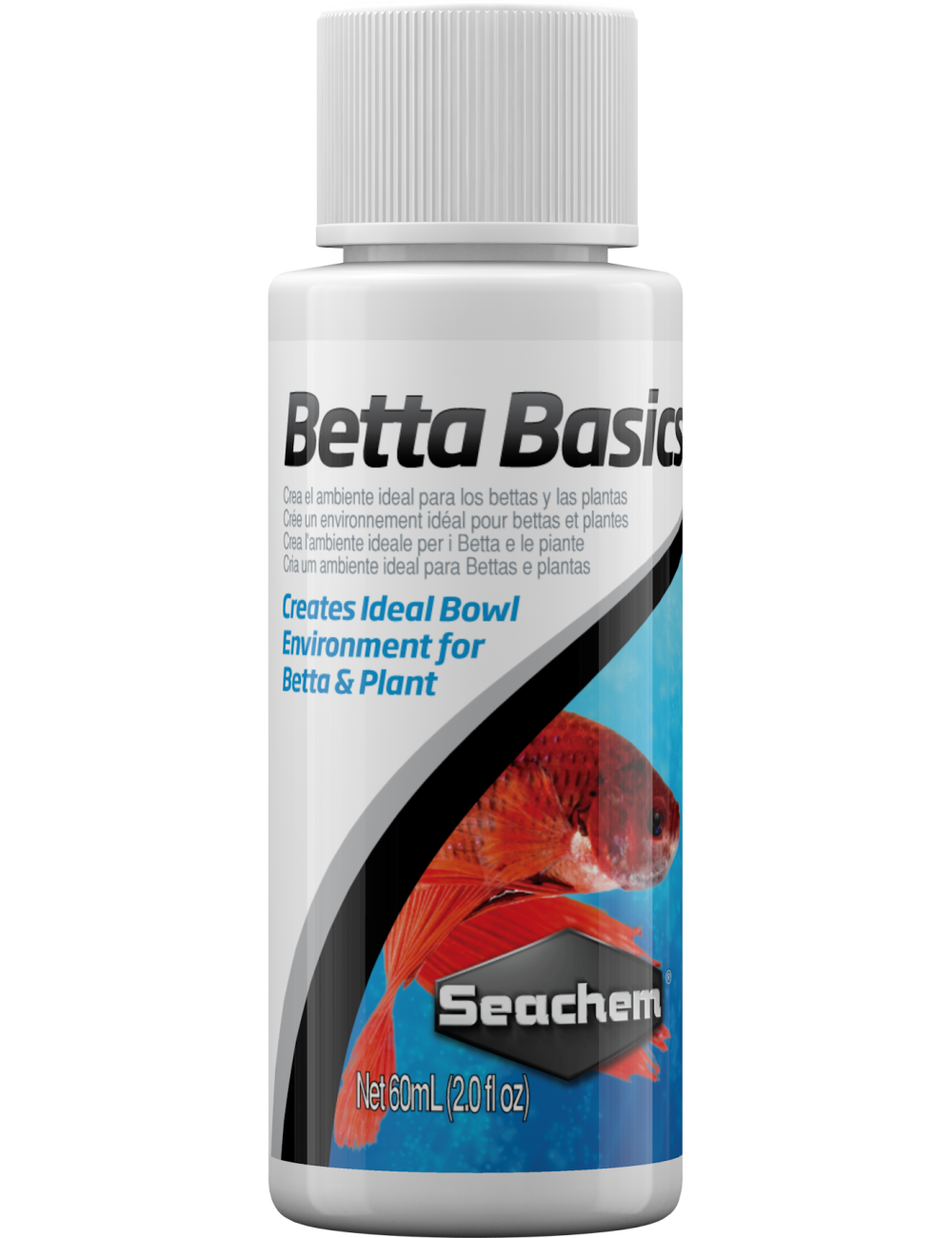 SEACHEM - Betta Basics 60ml - Conditionneur d'eau pour betta