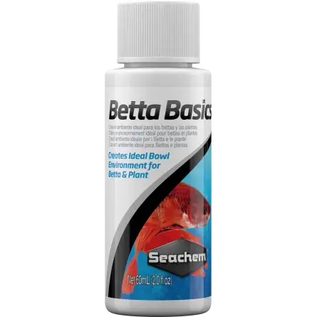 SEACHEM - Betta Basics 60ml - Conditionneur d'eau pour betta