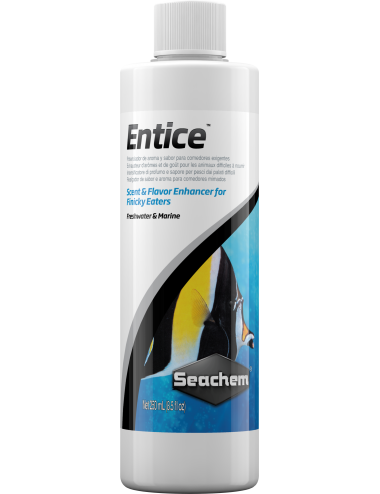 Entice™ ist ein rein natürlicher Geschmacks- und Geschmacksverstärker für schwer zu fütternde Fische.