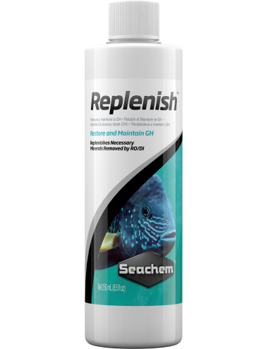 SEACHEM - Replenish 250ml - Reminéralisants pour eau douce