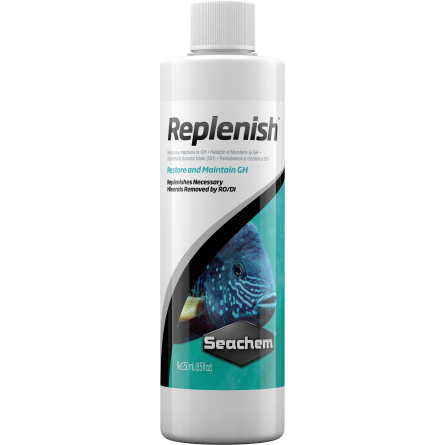 SEACHEM - Replenish 250ml - Reminéralisants pour eau douce SEACHEM - Replenish 250ml - Reminéralisants pour eau douce