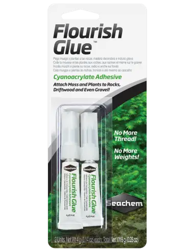 SEACHEM - Flourish Glue 2x4g - Glue for aquascaping