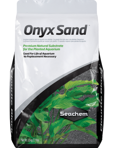 SEACHEM - Areia Onyx 3,5kg - Solo completo para aquário plantado