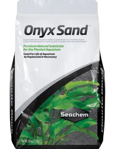 SEACHEM - Areia Onyx 3,5kg - Solo completo para aquário plantado