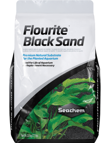 SEACHEM – Flourite Black Sand 3,5 kg – Bodengrund für bepflanzte Aquarien