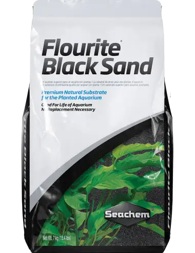 SEACHEM – Flourite Black Sand 7 kg – Bodengrund für bepflanzte Aquarien