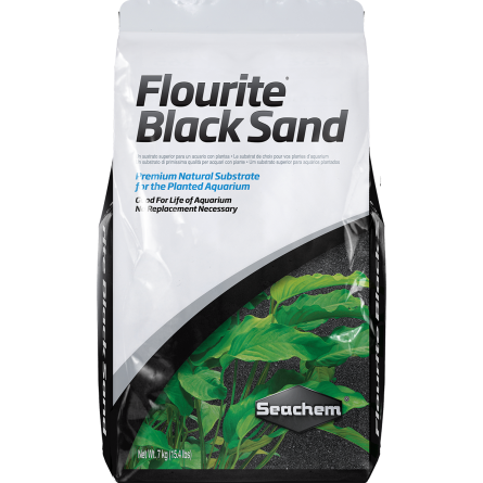 SEACHEM - Flourite Black Sand 7kg - Substrat pour aquarium planté