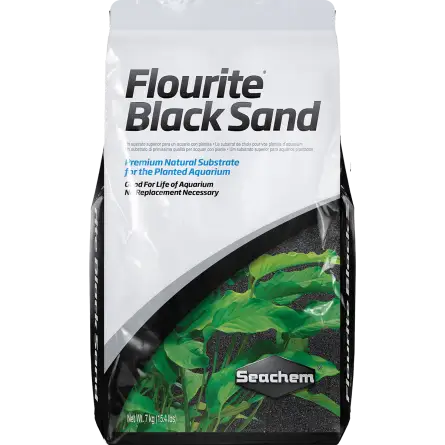 SEACHEM - Flourite Black Sand 7kg - Substrat pour aquarium planté