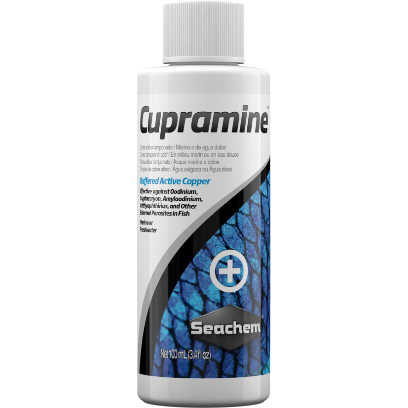 SEACHEM - Cupramine 100ml - Koperbehandeling voor uitwendige parasieten