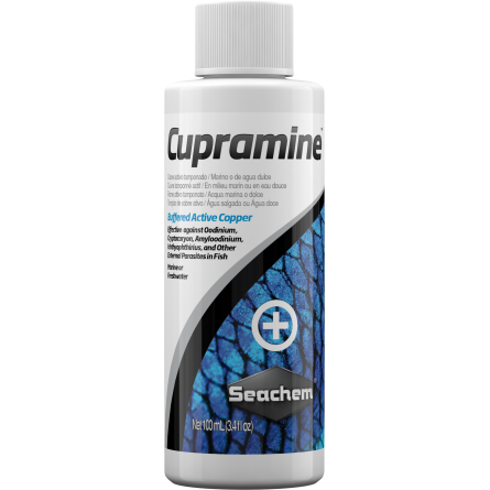 SEACHEM - Cupramine 100ml - Traitement de cuivre pour parasites externes