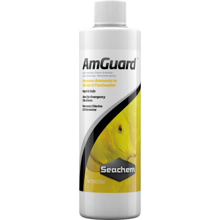 SEACHEM - Amguard 250ml - Condicionador de água anti-amônia SEACHEM - Amguard 250ml - Condicionador de água anti-amônia