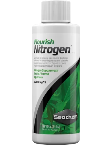SEACHEM - Flourish Nitrogen 100ml - Source d'azote pour aquarium planté