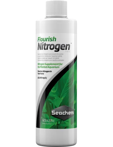 SEACHEM - Flourish Nitrogen 250ml - Fuente de nitrógeno para acuario plantado