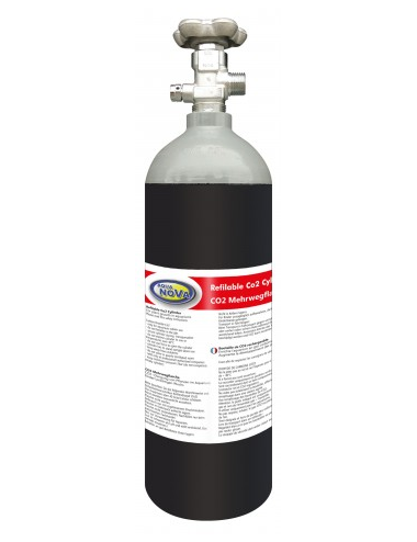 AQUA NOVA - Botella de CO2 recargable - 1,5 kg - 2 litros