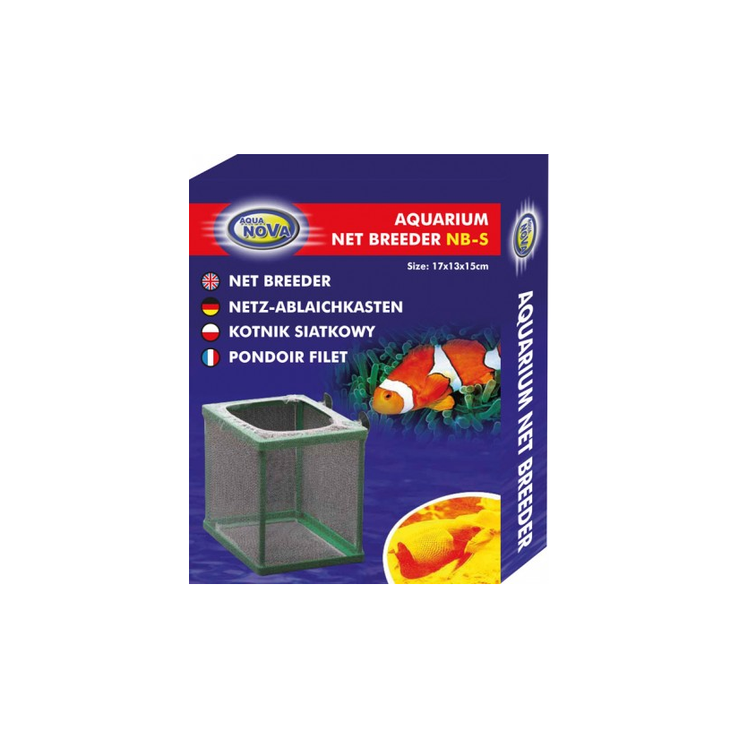 AQUA NOVA - Pondoir filet avec ventouses - S - 17x13x15 cm