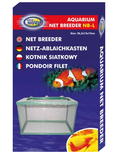 AQUA NOVA - Caixa ninho de rede com ventosas - L - 26,5x15x15 cm