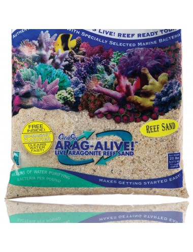 CARIBSEA Arag-Alive Spécial grade reef 9.07kg